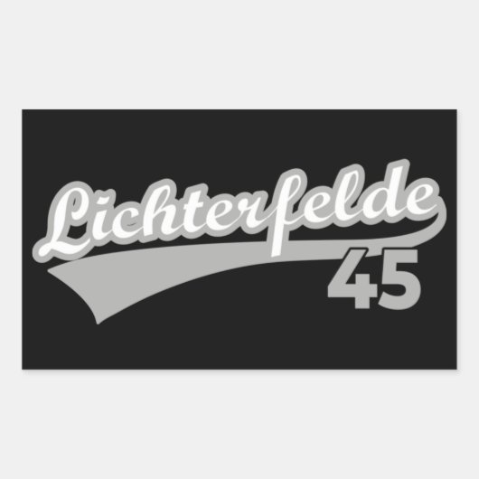 Berlin Lichterfelde 45 City Logo Nummer Rechthoekige Sticker (Voorkant)