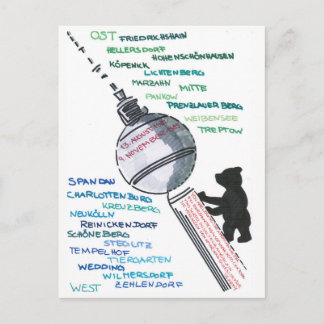 Berlin Mauer Wall East West Mauerfall Briefkaart