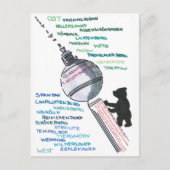 Berlin Mauer Wall East West Mauerfall Briefkaart (Voorkant)