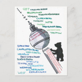 Berlin Mauer Wall East West Mauerfall Briefkaart