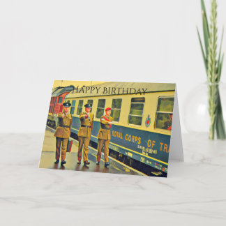 Berlin Military Train Birthday Card Kaart