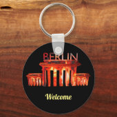 Berlin Nachtlife gepersonaliseerd Wall Decal Poste Sleutelhanger (Voorkant)