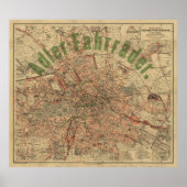 Berlin Pocket Map c.1897 – Kiessling’s Plan Poster (Voorkant)