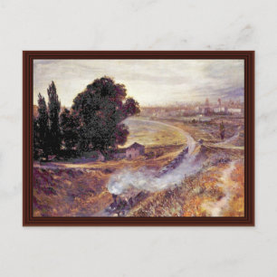 Berlin-Potsdamer Bahn door Menzel Adolph Von Briefkaart