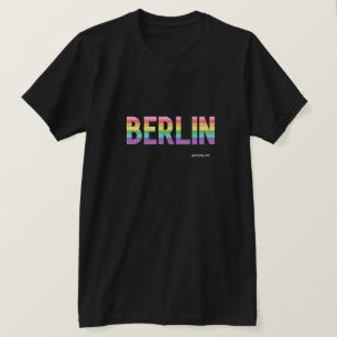 Berlin Pride T-shirt   Schwul/Gay Rainbow Flag