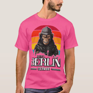 Berlin Retro Monkey Berliner T-shirt