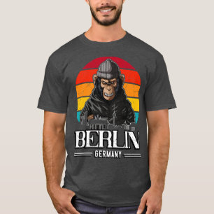 Berlin Retro Monkey Berliner T-shirt