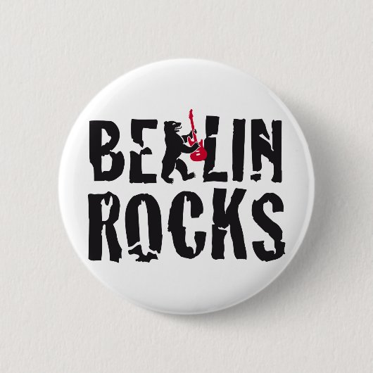 Berlin rocks ronde button 5,7 cm (Voorkant)