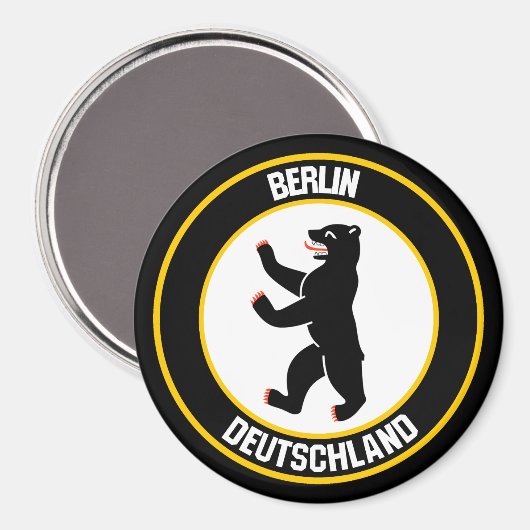 Berlin Round Emblem Magneet (Voorkant / Achterkant)