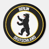 Berlin Round Emblem Magneet (Voorkant)