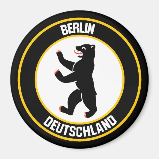 Berlin Round Emblem Magneet (Voorkant)