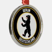 Berlin Round Emblem Metalen Ornament (Rechts)
