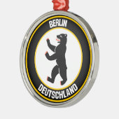 Berlin Round Emblem Metalen Ornament (Links)