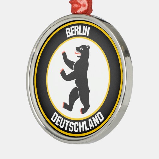 Berlin Round Emblem Metalen Ornament (Links)