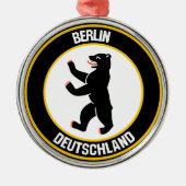 Berlin Round Emblem Metalen Ornament (Voorkant)