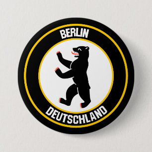 Berlin Round Emblem Ronde Button 7,6 Cm