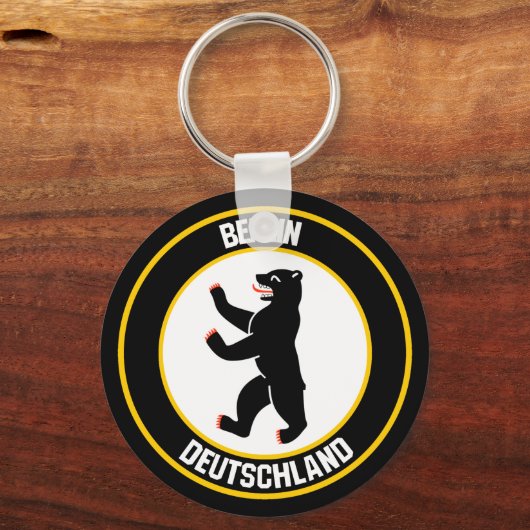 Berlin Round Emblem Sleutelhanger (Voorkant)