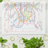 " BERLIN Schienennetz Geschirrtuch ... " Theedoek (Gevouwen)