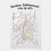 " BERLIN Schienennetz Geschirrtuch ... " Theedoek (Verticaal)