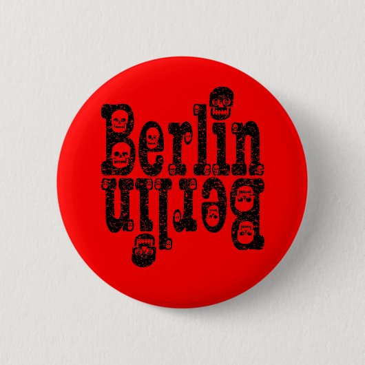 Berlin Skulls Ronde Button 5,7 Cm (Voorkant)