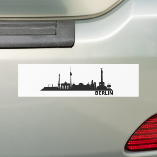 Berlin Skyline Aufkleber Bumpersticker (Op auto)