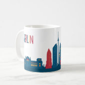 Berlin Skyline Coffee Mok (Voorkant links)