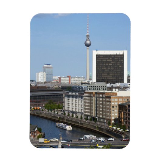 Berlin skyline, Duitsland Magneet (Verticaal)