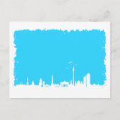 Berlin Skyline Farbe blau Briefkaart (Voorkant)