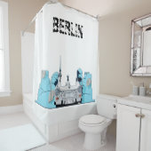 Berlin Skyline Graffiti Douchegordijn (In situ)