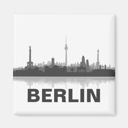 Berlin Skyline Kühlschrank Magnet (Voorkant)