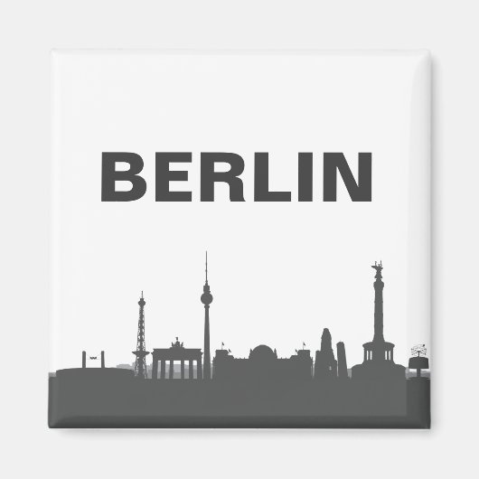 Berlin Skyline Kühlschrank Magnet (Voorkant)