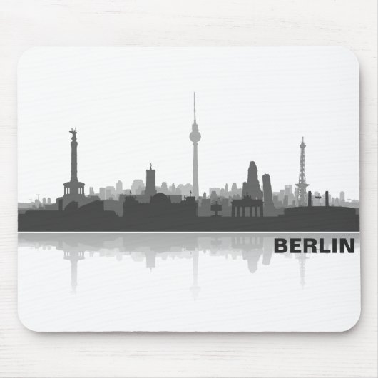 Berlin Skyline Muismat (Voorkant)