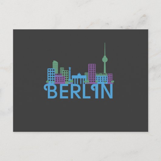 Berlin Skyline Post Cards Briefkaart (Voorkant)