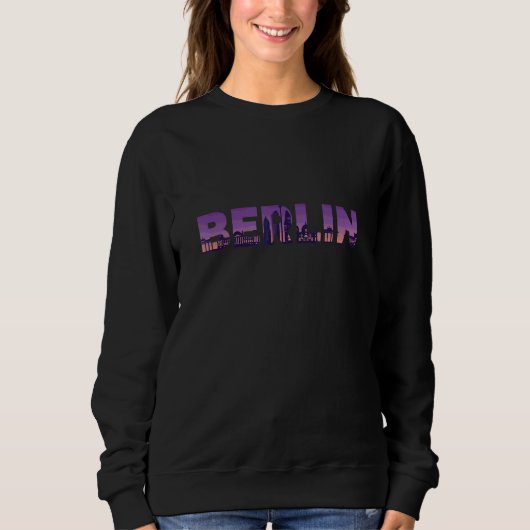 Berlin Skyline Quote Kleurrijke Berlijn Design Trui (Voorkant)