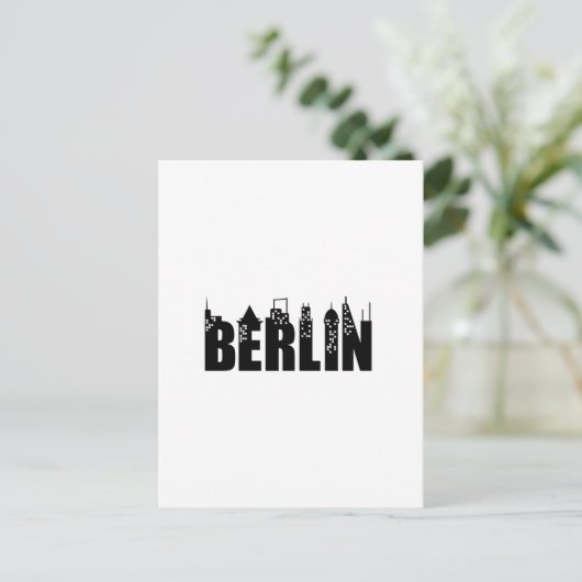 Berlin Skyline Skyscrapers City Briefkaart (Staand voorkant)