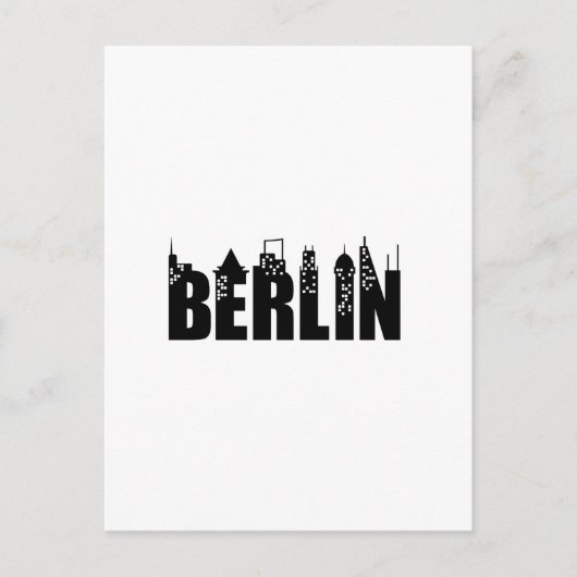 Berlin Skyline Skyscrapers City Briefkaart (Voorkant)