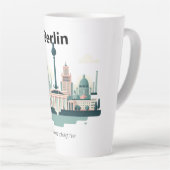 Berlin Skyline Tasse – Heimatliebe Pur Latte Mok (Rechterhoek)