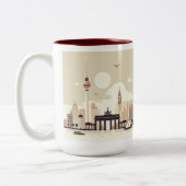 Berlin Skyline Tasse – Heimatliebe Pur Tweekleurige Koffiemok (Links)