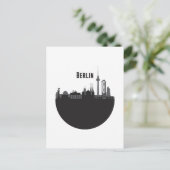 Berlin Stadt Silhouette Briefkaart (Staand voorkant)