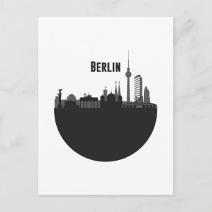 Berlin Stadt Silhouette Briefkaart