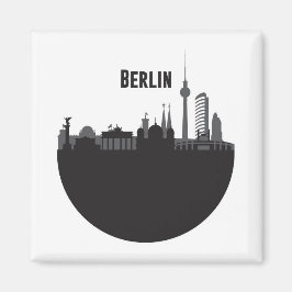 Berlin Stadt Silhouette Skyline Magneet