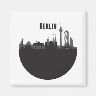 Berlin Stadt Silhouette Skyline Magneet