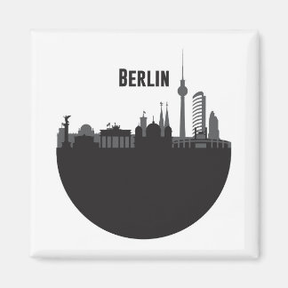 Berlin Stadt Silhouette Skyline Magneet