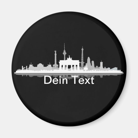 Berlin Stadt Skyline - Kühlschrankmagnet / Magnet (Voorkant)