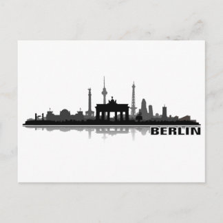 Berlin Stadt Skyline - Postkarte Briefkaart