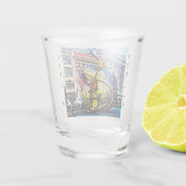 Berlin Street Art - Stripversie Shot Glas (Achterkant)