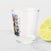 Berlin Street Art - Stripversie Shot Glas (Rechts)