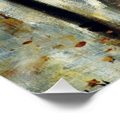 Berlin Street in Late Herfst, beeldende kunst Perfect Poster (Hoek)