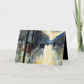 Berlin Street in Late Herfst Kaart (Voorkant)