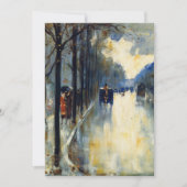 Berlin Street in Late Herfst Kaart (Voorkant)